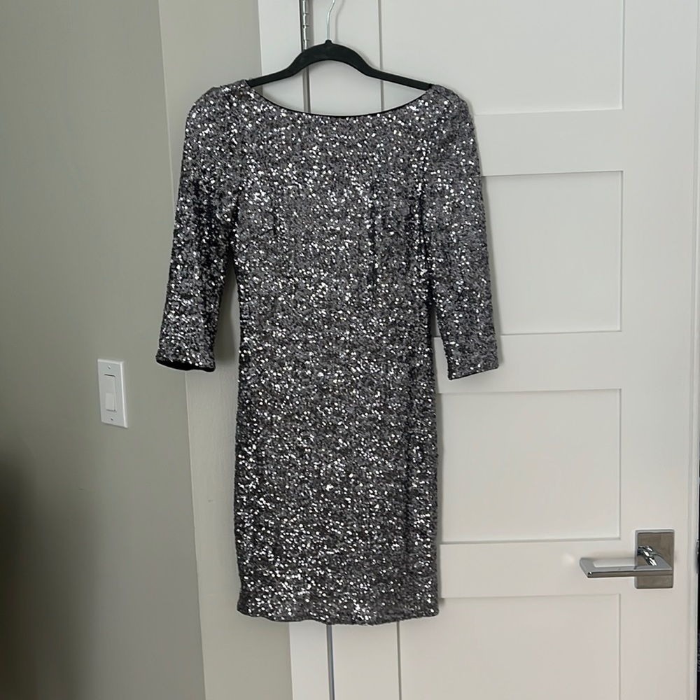 Aqua sequin dress size 2